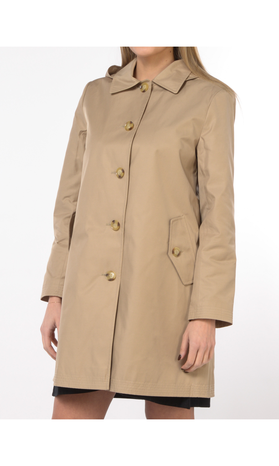 trench da donna Ralph Lauren con cappuccio e tasche