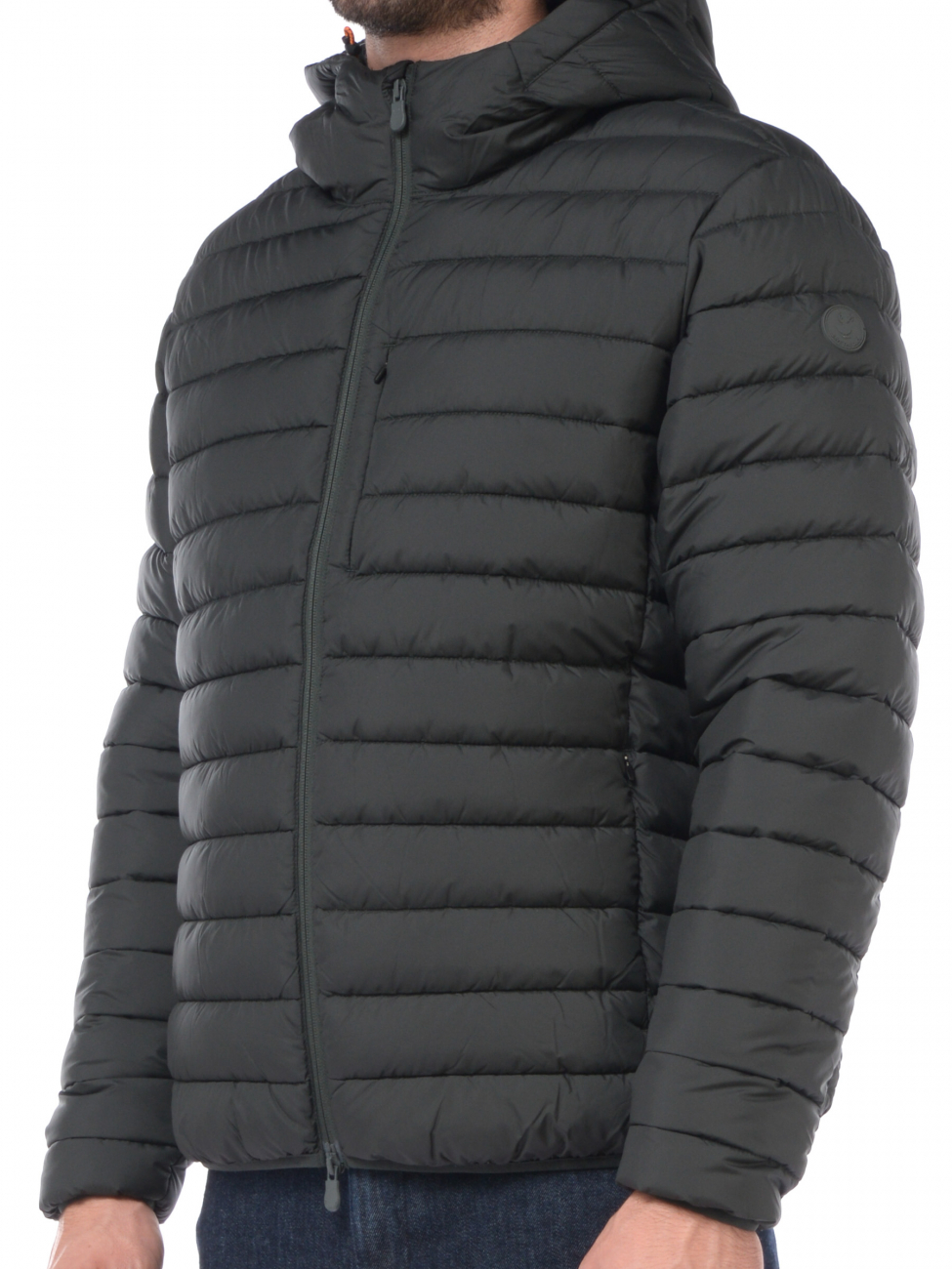 Cappotto da uomo K Way in tessuto tecnico con logo - K7111TW