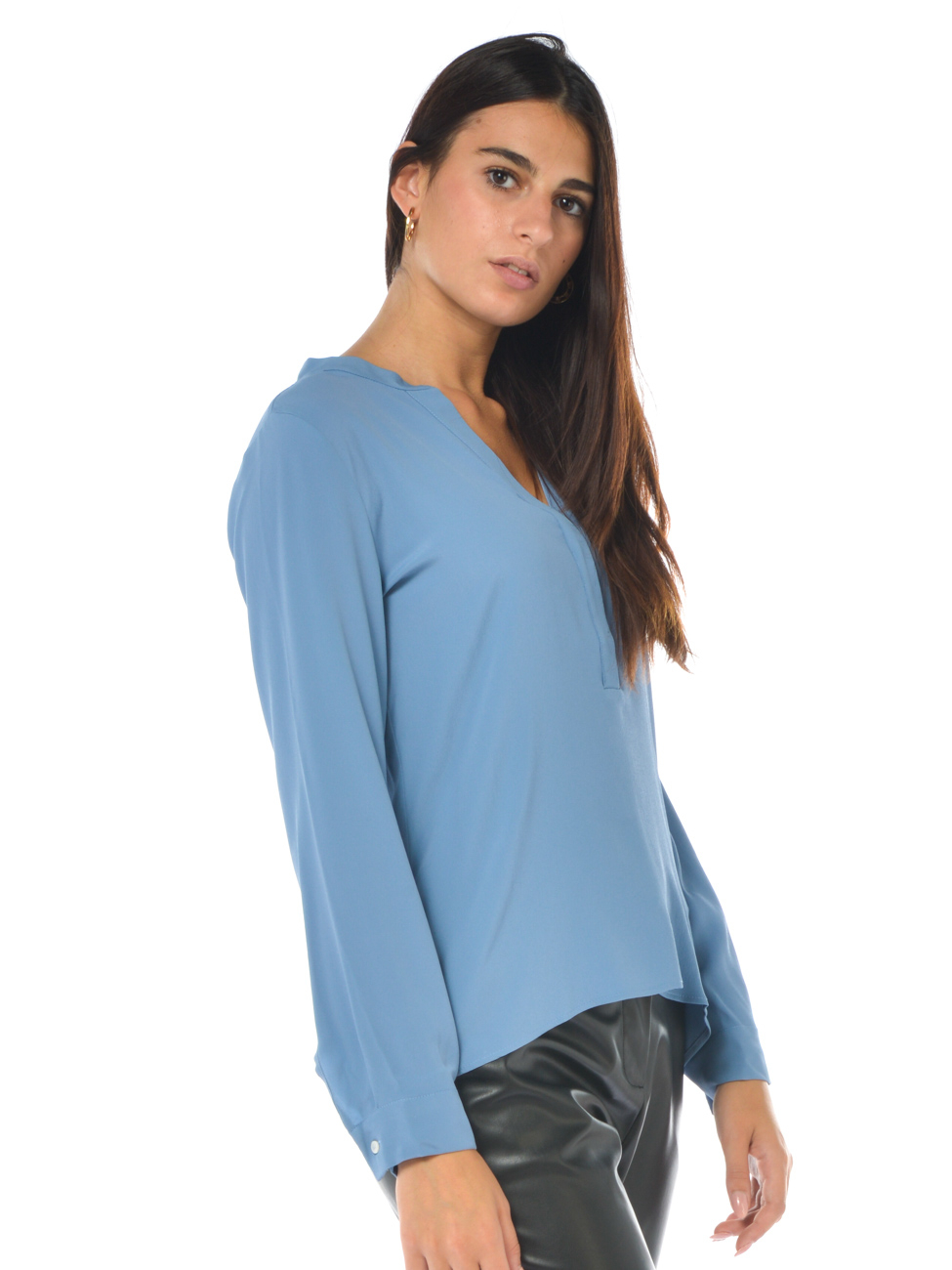 blusa da donna Emme By Marella in tessuto fluido scollo a V