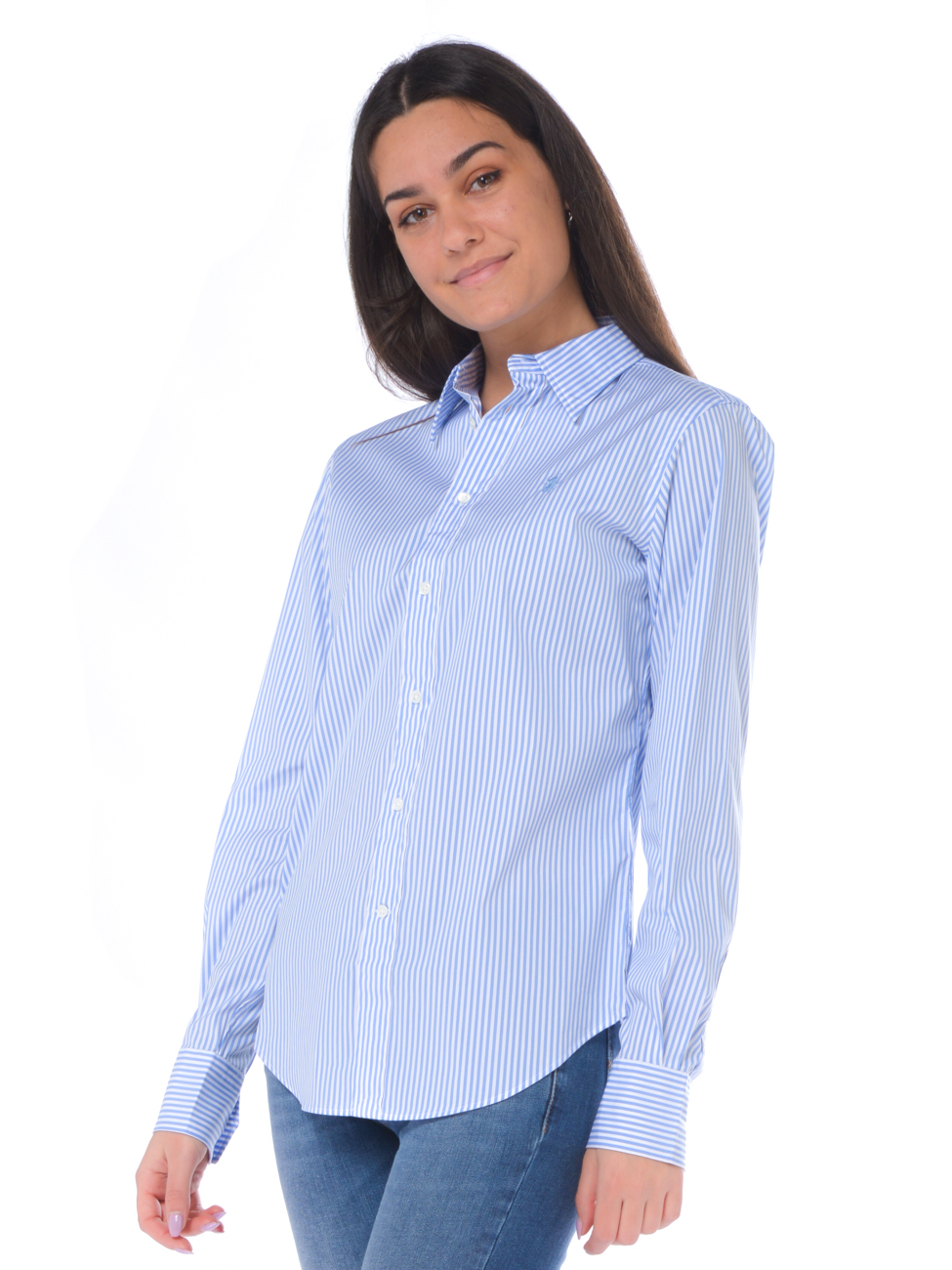 Camicia da donna Ralph Lauren bastoncino con logo - 211780676-1