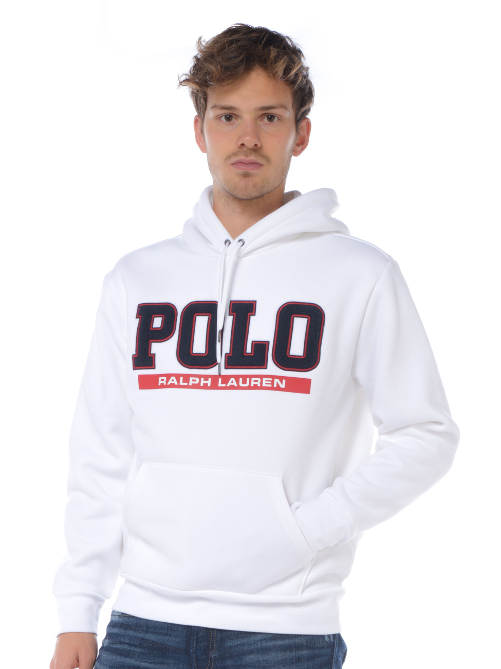 Felpa aperta ralph lauren sale