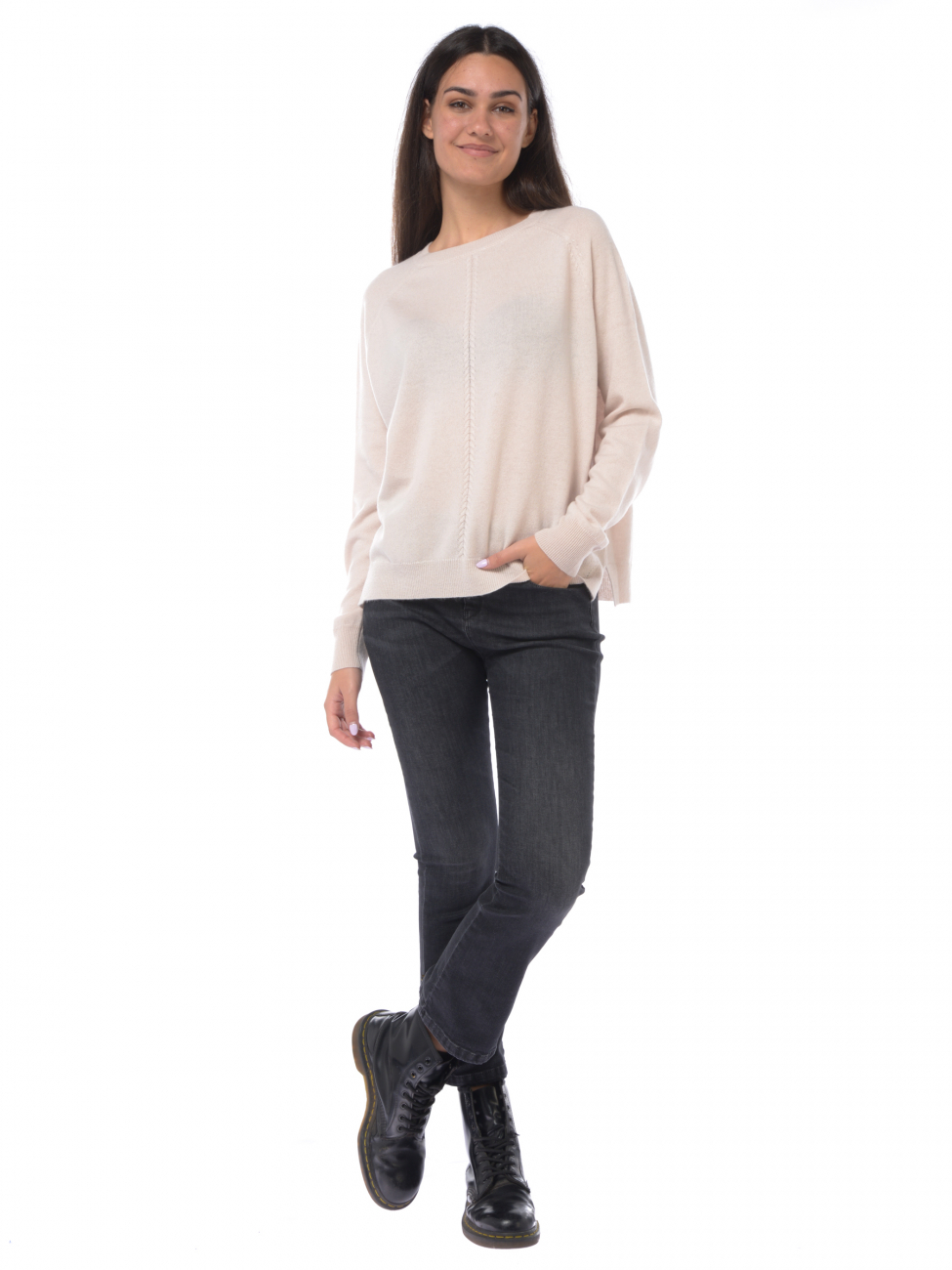 Maglia da donna Icona By Kaos boxy in lana - PI5NT004