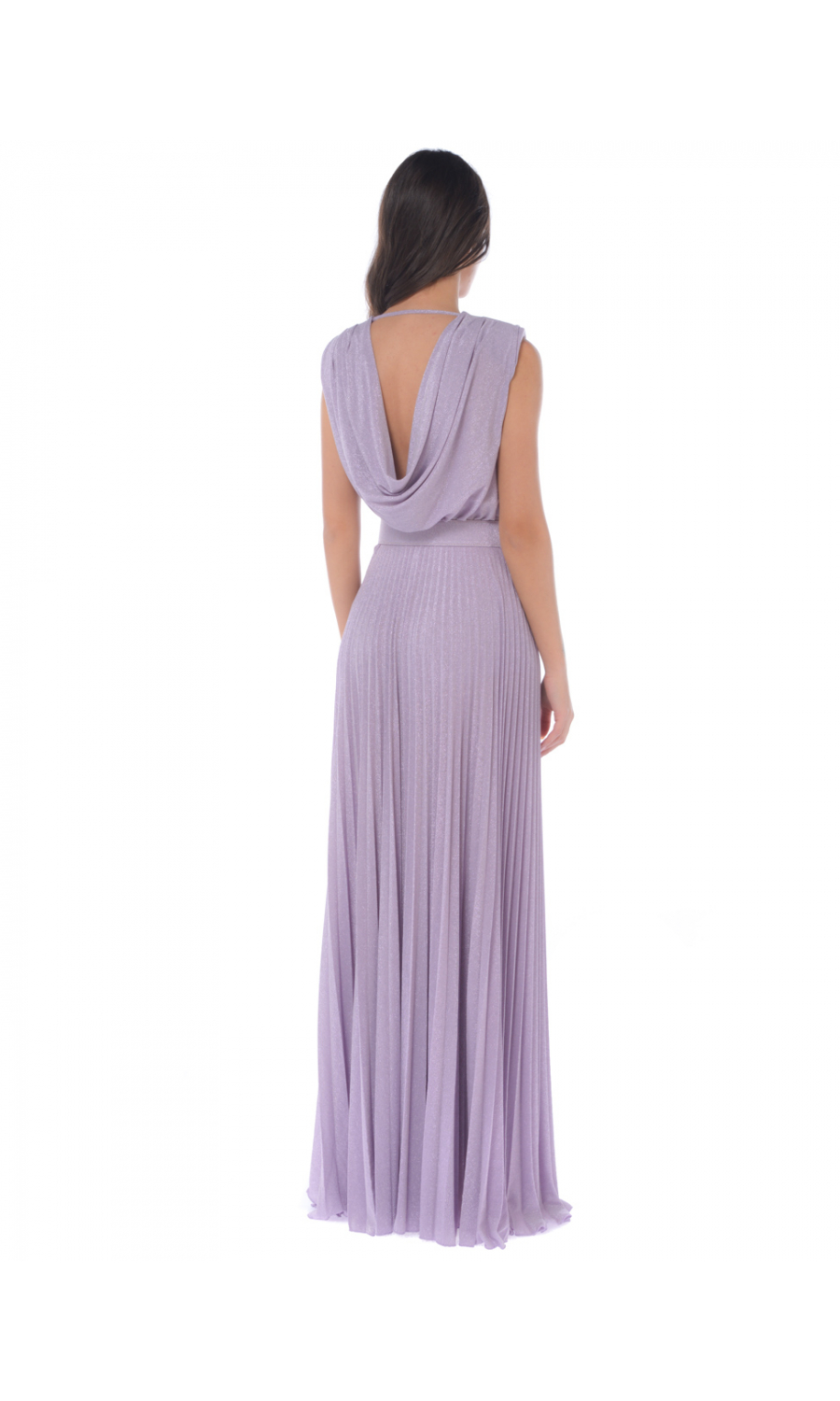 Abito Lungo da donna Elisabetta Franchi lurex con cintura AB21822E2