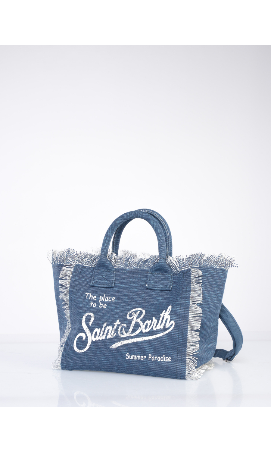 Borsa a mano da donna Mc2 Saint Barth Medium effetto denim COL0001 0