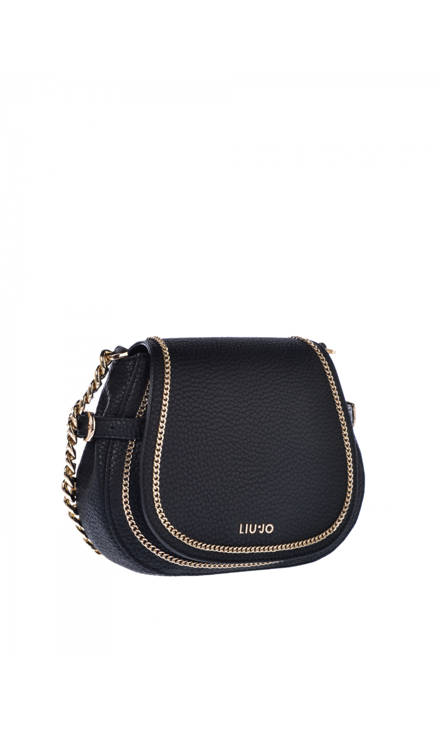 borsa a tracolla da donna Liu Jo con catena e logo NF1026E0161