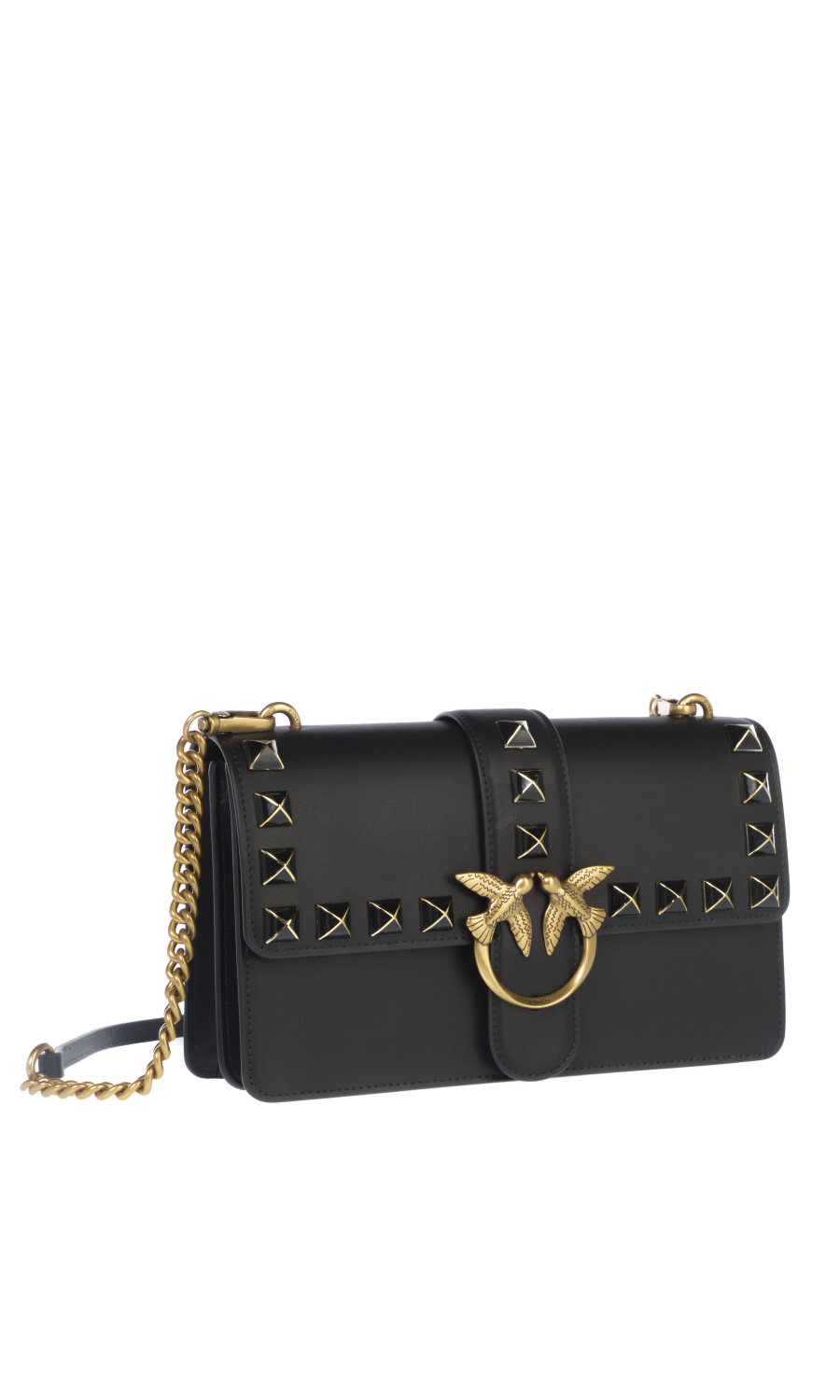 borsa a tracolla da donna Pinko Classic Love Bag One con borchie 100