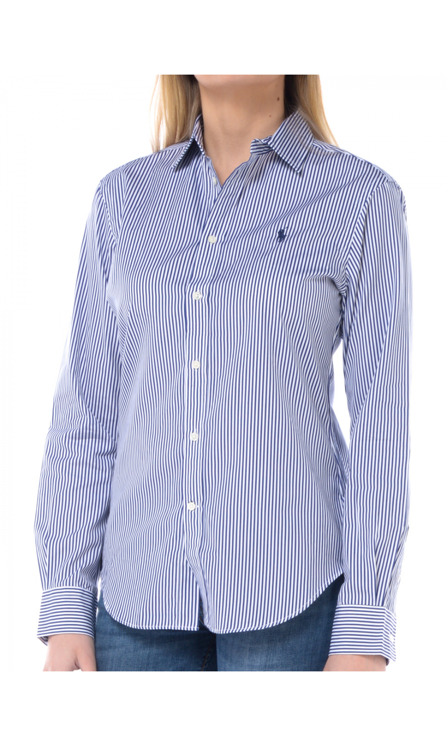 Camicia da donna Ralph Lauren manica lunga a righe 211891379