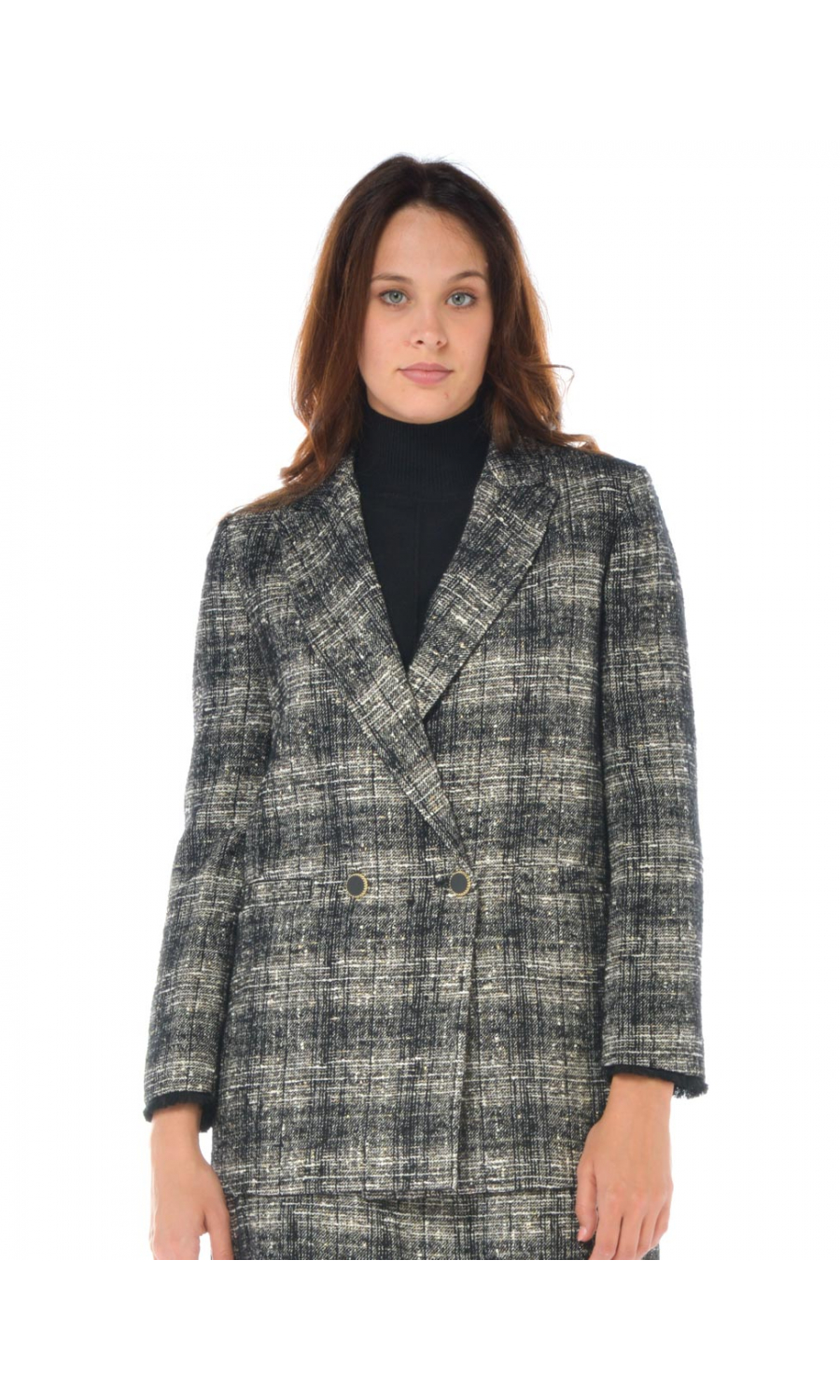 Giacca donna a quadri shop