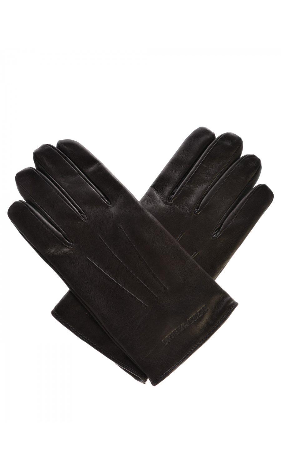 Guanti da uomo Emporio Armani in pelle con logo 624139CC203